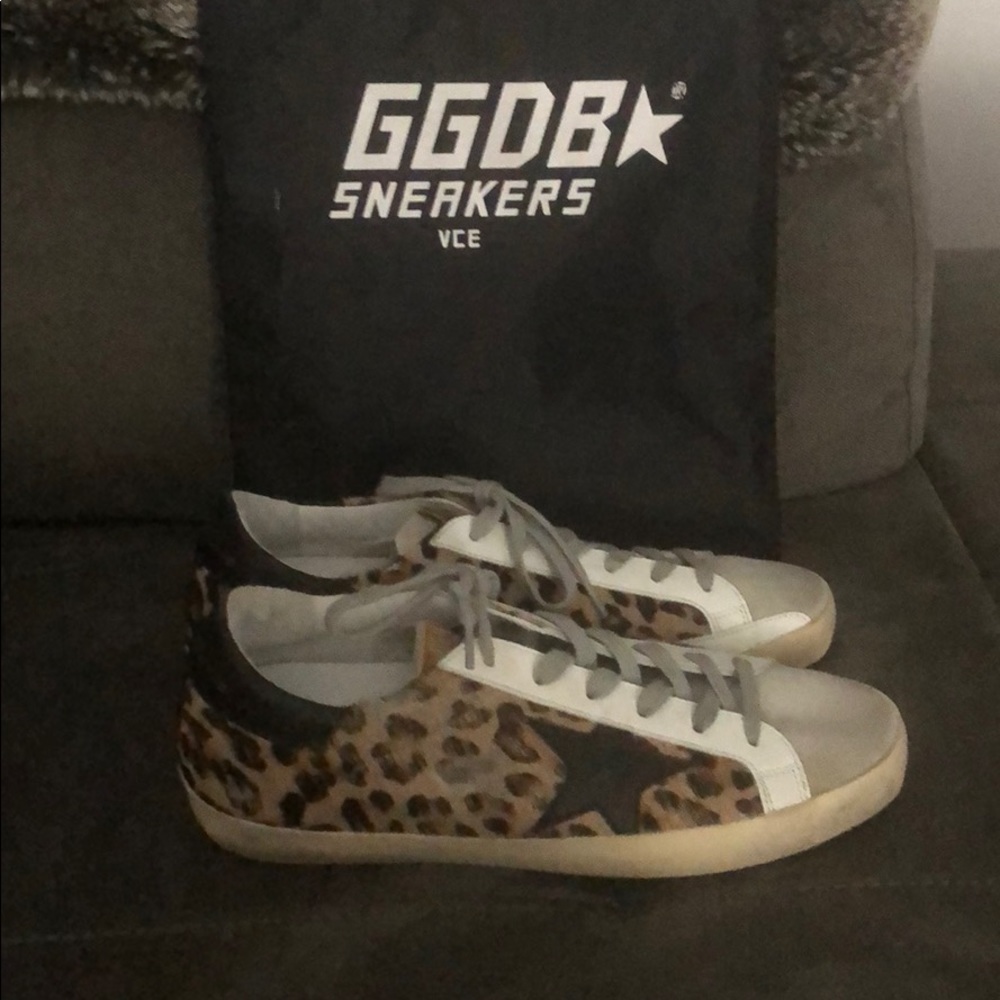 Golden Goose Superstar Sneaker- leopard print